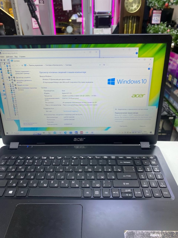 Ноутбук Acer aspire 3